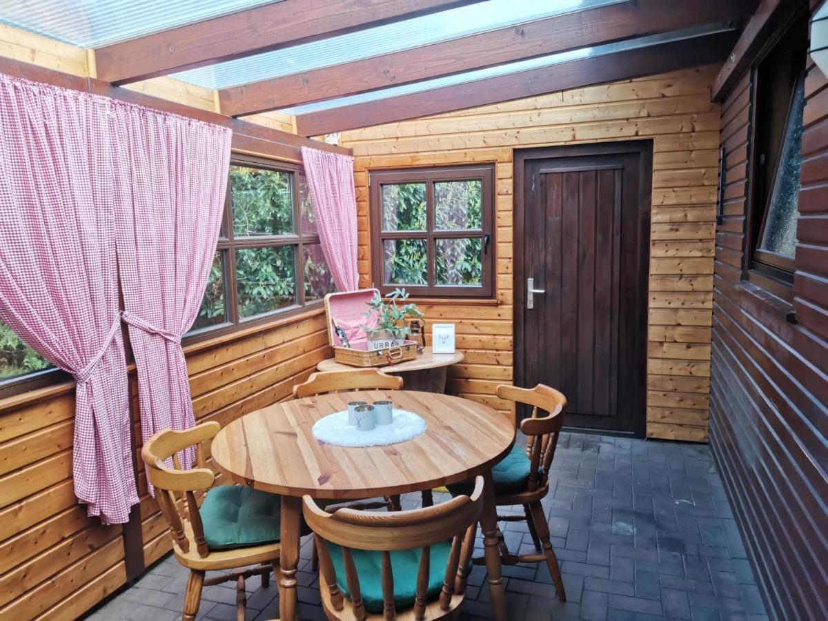 Kranich-Holzferienhaus 'Kleine Auszeit' Rehden Buitenkant foto